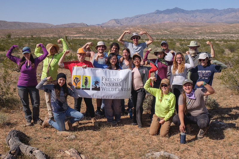Multi-day stewardship project at Gold Butte National Monument